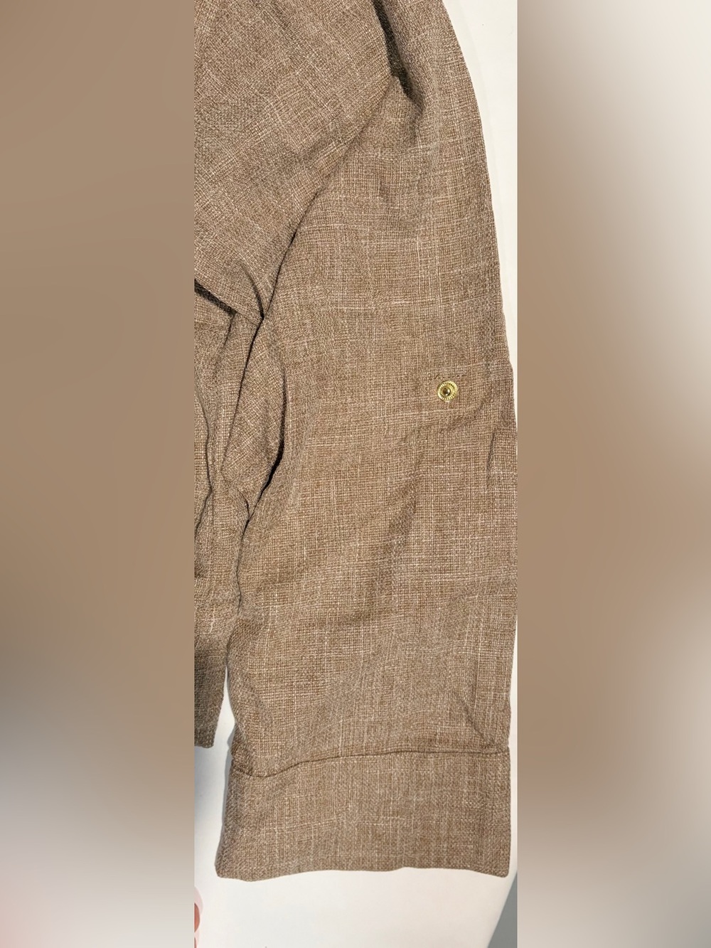Zara Brown Taupe Utility Jacket with Front Flap Pockets - Picture 5 of 6